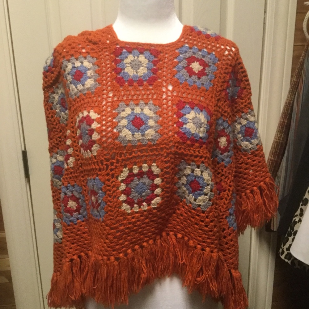 Crochet Hooded Poncho